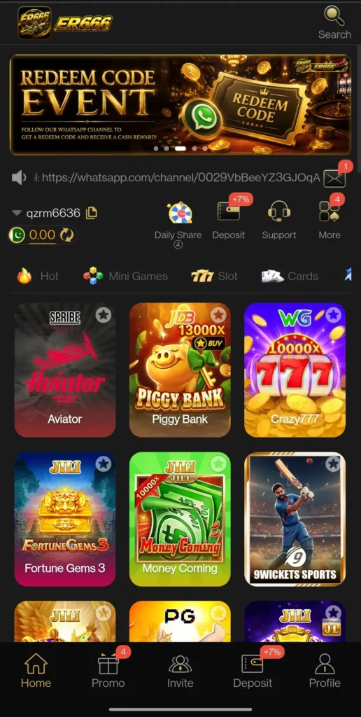 ER666 Game home page image 